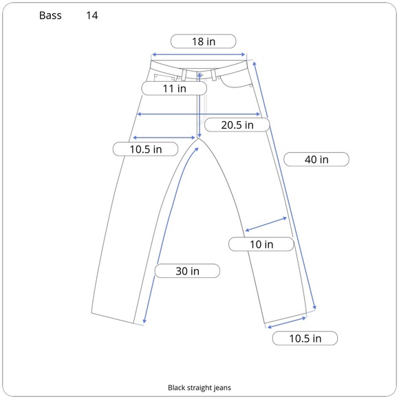 Bass vintage dark denim dress jeans straight leg size 14 - Picture 3 of 4